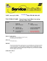 Предварительный просмотр 1 страницы ESAB 353cv Service Bulletin