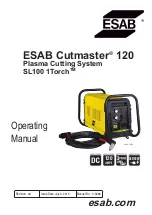 ESAB A-12786 Operating Manual предпросмотр