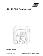 Предварительный просмотр 1 страницы ESAB A2-A6 PEK Service Manual