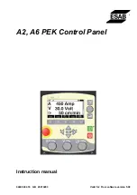 ESAB A2 PEK Instruction Manual preview