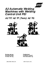 ESAB A2 TF Instruction Manual предпросмотр