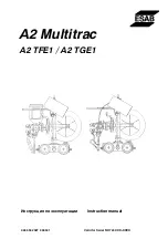 ESAB A2 TFE1 Instruction Manual предпросмотр