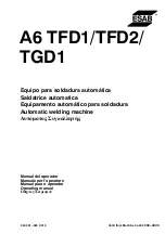 ESAB A6 TFD1 Operating Manual предпросмотр