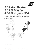 Предварительный просмотр 1 страницы ESAB A6S Arc Master Instruction Manual