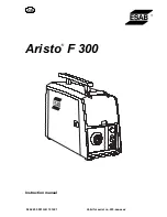 Предварительный просмотр 1 страницы ESAB Aristo 300 Instruction Manual