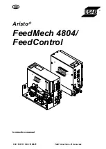 ESAB Aristo FeedControl Instruction Manual предпросмотр