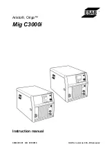 ESAB Aristo Mig C3000i Instruction Manual предпросмотр