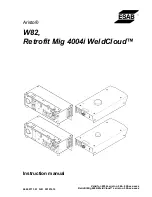 ESAB Aristo W82 Instruction Manual preview