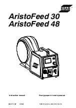 ESAB AristoFeed 30 Instruction Manual предпросмотр