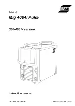 Предварительный просмотр 1 страницы ESAB AristoMig 4004i Pulse Instruction Manual