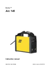 Предварительный просмотр 1 страницы ESAB Buddy Arc 145 Instruction Manual