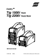 Предварительный просмотр 1 страницы ESAB Cadd Tig 1500i TA34 Service Manual