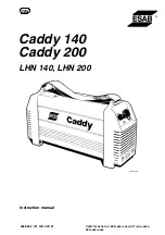 ESAB Caddy 140 Instruction Manual предпросмотр