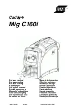 ESAB Caddy Mig C160i Instruction Manual предпросмотр