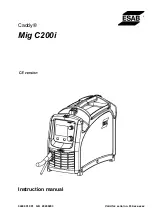 ESAB Caddy Mig C200i Instruction Manual предпросмотр