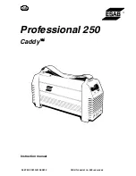 Предварительный просмотр 1 страницы ESAB Caddy Professional 250 Instruction Manual