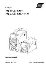 ESAB Caddy Tig 1500i TA34 Service Manual preview