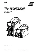 ESAB Caddy Tig 2200i AC/DC Instruction Manual предпросмотр