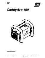 ESAB CaddyArc 150 Instruction Manual предпросмотр