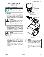 Предварительный просмотр 89 страницы ESAB CUTMASTER A40 Operating Manual