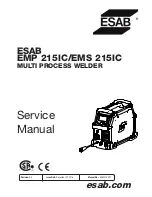 Предварительный просмотр 1 страницы ESAB EMP 215ic Service Manual