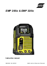 Предварительный просмотр 1 страницы ESAB EMP 255ic Instruction Manual