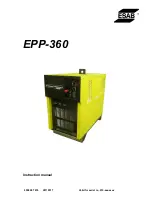 ESAB EPP-360 Instruction Manual preview