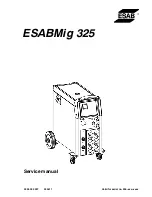 ESAB ESABMig 325 Service Manual preview