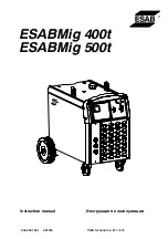 Предварительный просмотр 1 страницы ESAB ESABMig 400t Instruction Manual