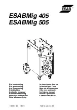 ESAB ESABMig 405 Instruction Manual предпросмотр