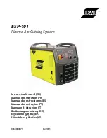 ESAB ESP-101 Instruction Manual предпросмотр