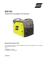 Предварительный просмотр 39 страницы ESAB ESP-101 Instruction Manual