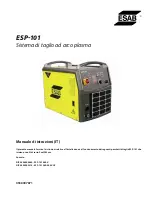 Предварительный просмотр 141 страницы ESAB ESP-101 Instruction Manual