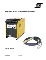 Предварительный просмотр 1 страницы ESAB ESP-150 Data Manual