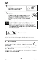 Предварительный просмотр 76 страницы ESAB ET 17 Instruction Manual