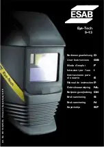 Предварительный просмотр 1 страницы ESAB Eye-Tech 9-13 User Instructions