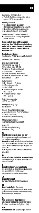 Предварительный просмотр 14 страницы ESAB Eye-Tech 9-13 User Instructions