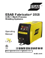 Preview for 1 page of ESAB Fabricator 252i Operating Manual