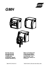 ESAB GMH Instruction Manual предпросмотр