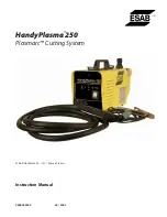 ESAB HandyPlasma 250 Instruction Manual preview