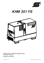 Preview for 1 page of ESAB KHM 351 YS Instruction Manual