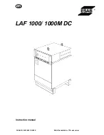 ESAB LAF 1000 Instruction Manual предпросмотр