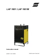 Предварительный просмотр 1 страницы ESAB LAF 1601 Instruction Manual