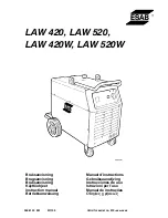 ESAB LAW 420 Instruction Manual предпросмотр