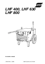 ESAB LHF 400 Instruction Manual предпросмотр