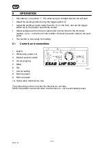 Предварительный просмотр 7 страницы ESAB LHF 400 Instruction Manual