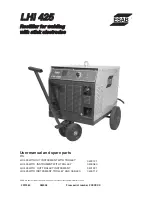 Предварительный просмотр 15 страницы ESAB LHI 425 User Manual And Spare Parts Lis