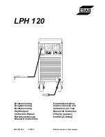 Preview for 1 page of ESAB LPH 120 Instruction Manual