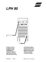 Предварительный просмотр 1 страницы ESAB LPH 80 Instruction Manual