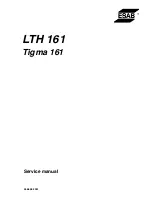 ESAB LTH 161 Service Manual предпросмотр